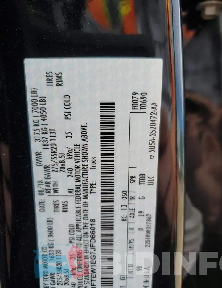 1FTEW1EG7JFD66018 Photo# 12