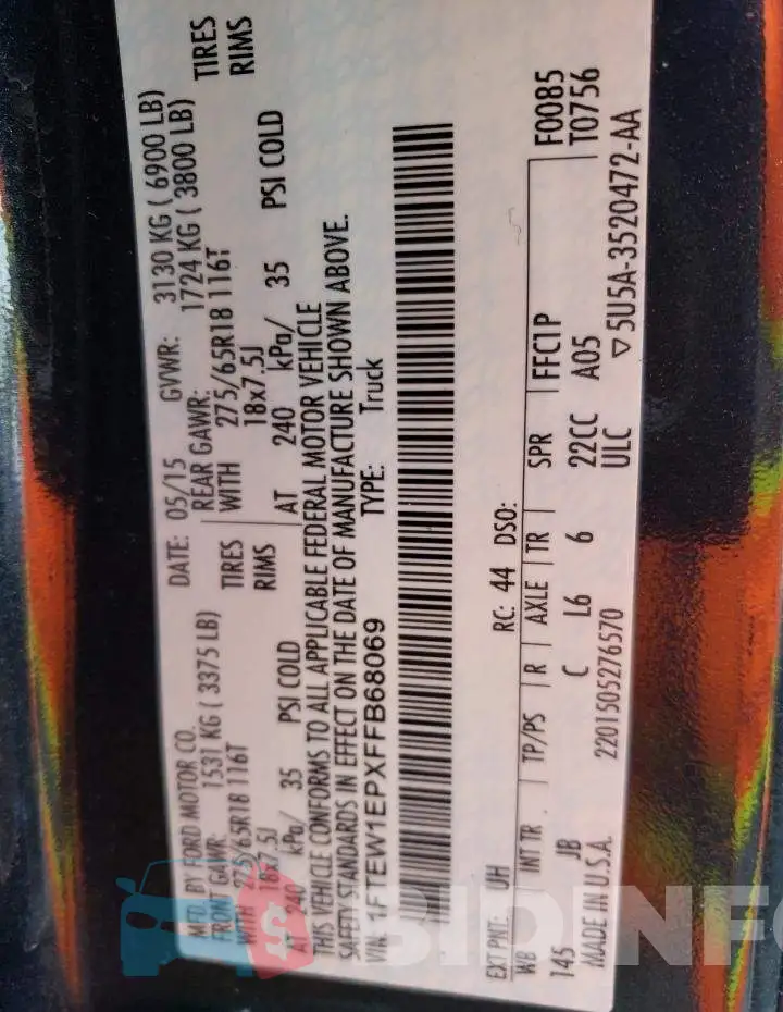 1FTEW1EPXFFB68069 Photo# 12
