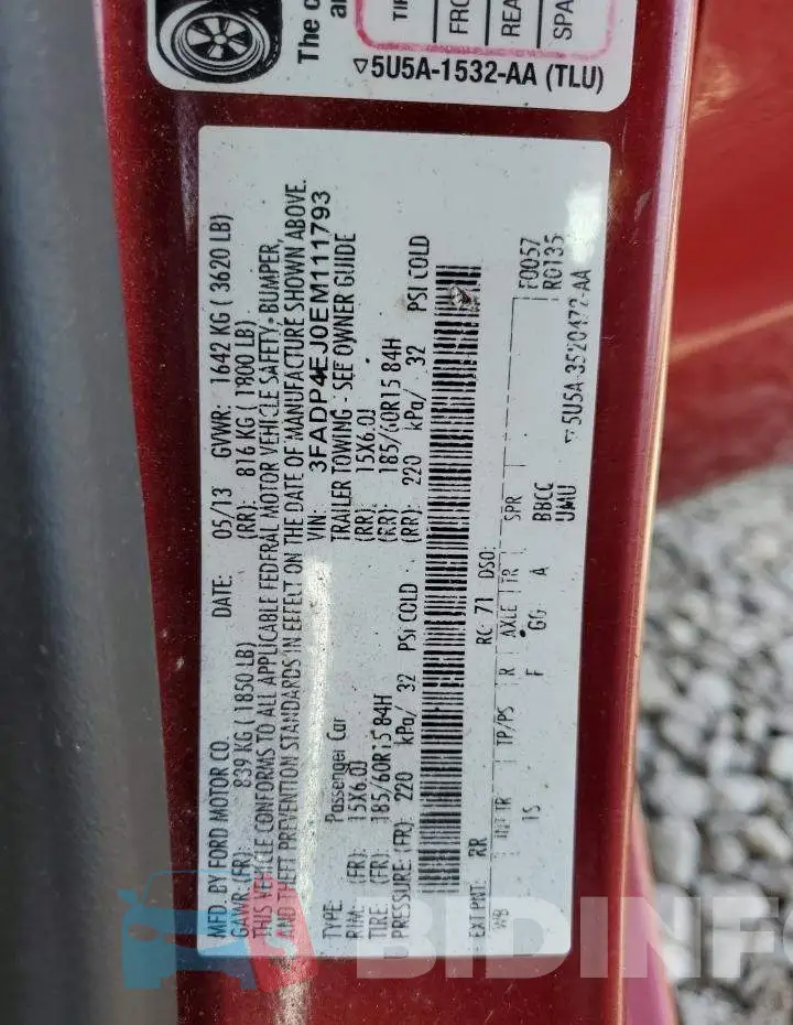 3FADP4EJ0EM111793 Photo# 12