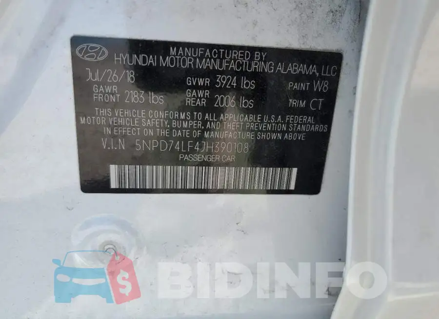 5NPD74LF4JH390108 Photo# 12