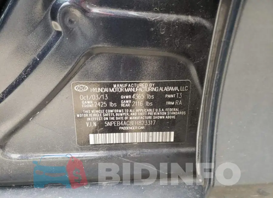 5NPEB4AC8EH823317 Photo# 12