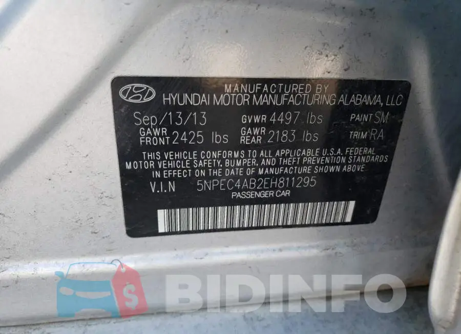 5NPEC4AB2EH811295 Photo# 12