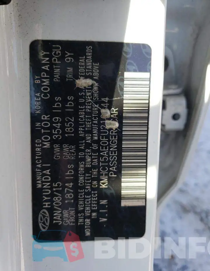 KMHCT5AE0FU216844 Photo# 12