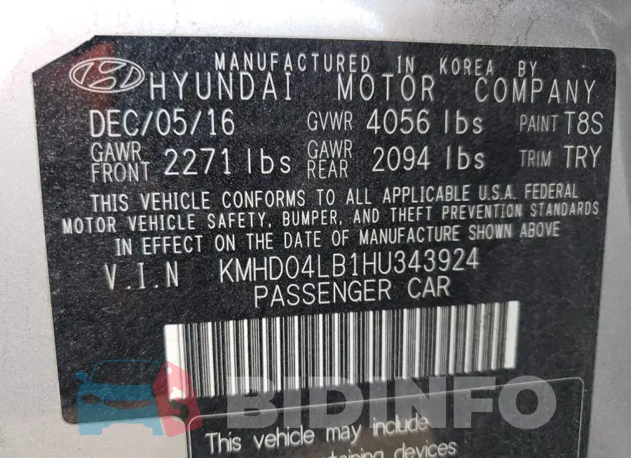 KMHD04LB1HU343924 Photo# 13