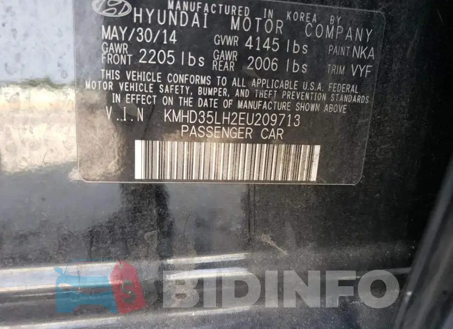 KMHD35LH2EU209713 Photo# 12
