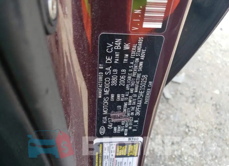 3KPFK4A75HE150258 Photo# 12