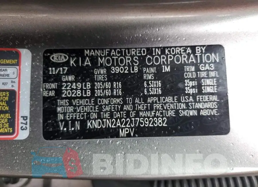 KNDJN2A22J7592382 Photo# 12