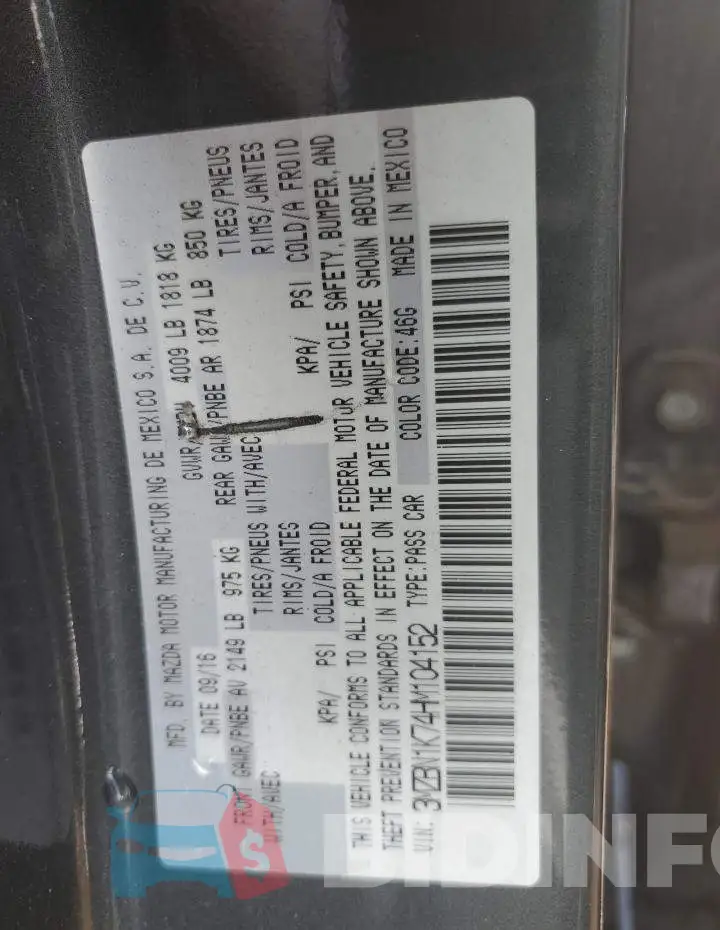 3MZBN1K74HM104152 Photo# 12