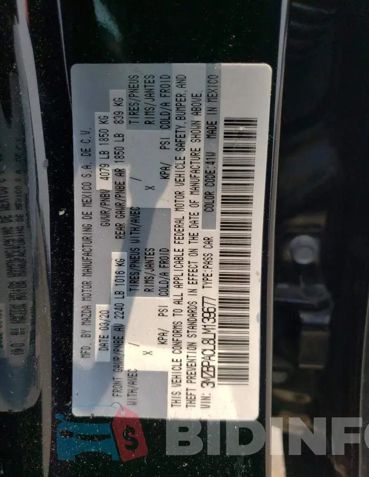3MZBPACL8LM139677 Photo# 12