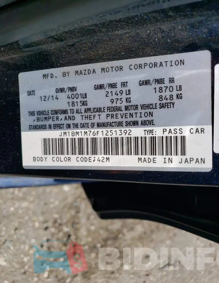 JM1BM1M76F1251392 Photo# 12