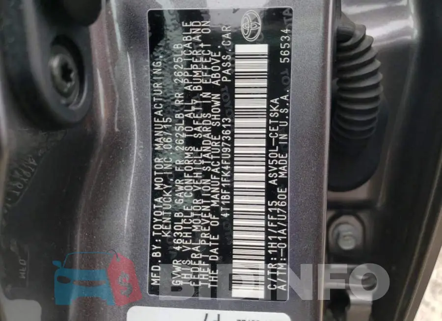 4T1BF1FK4FU973613 Photo# 12