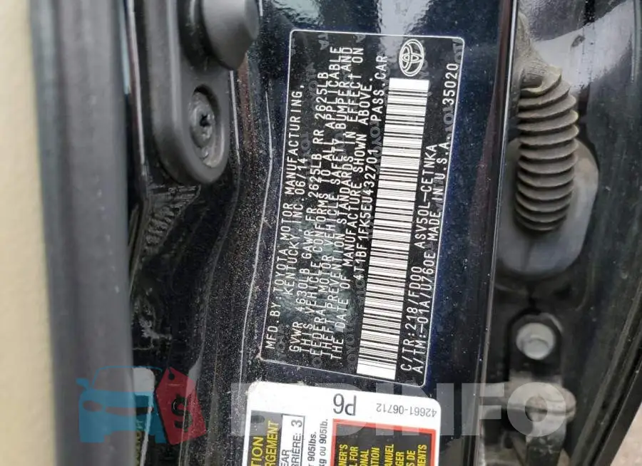 4T1BF1FK5EU432701 Photo# 12