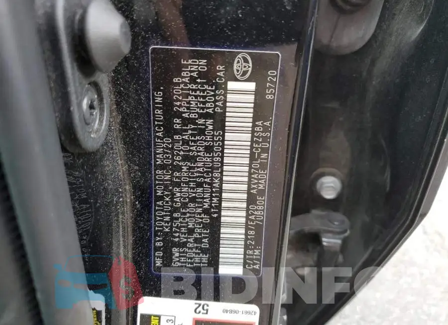 4T1M11AK8LU950555 Photo# 12