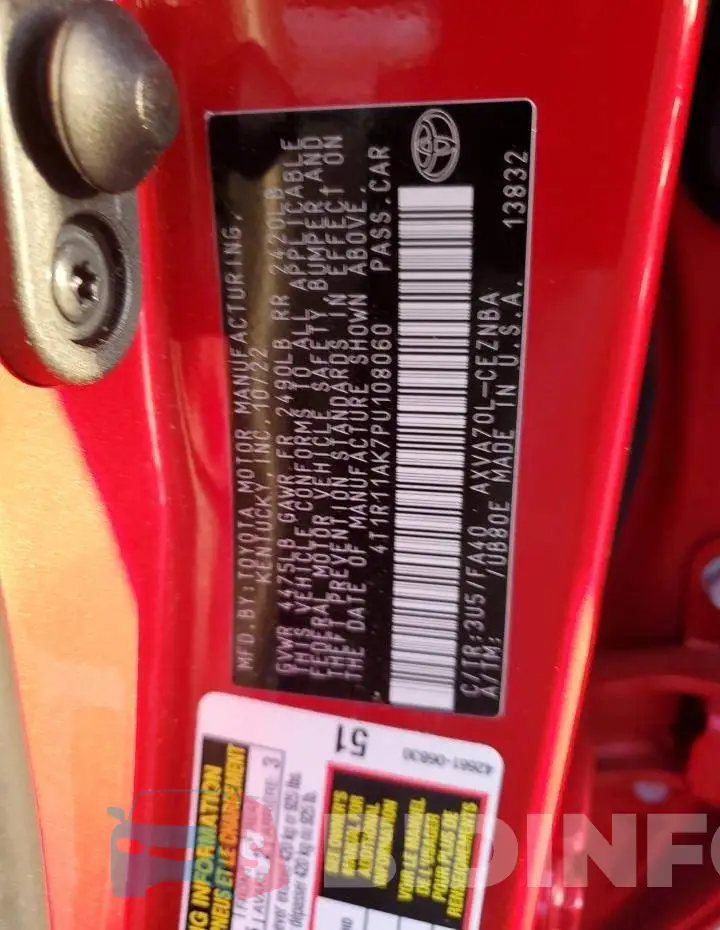 4T1R11AK7PU108060 Photo# 12