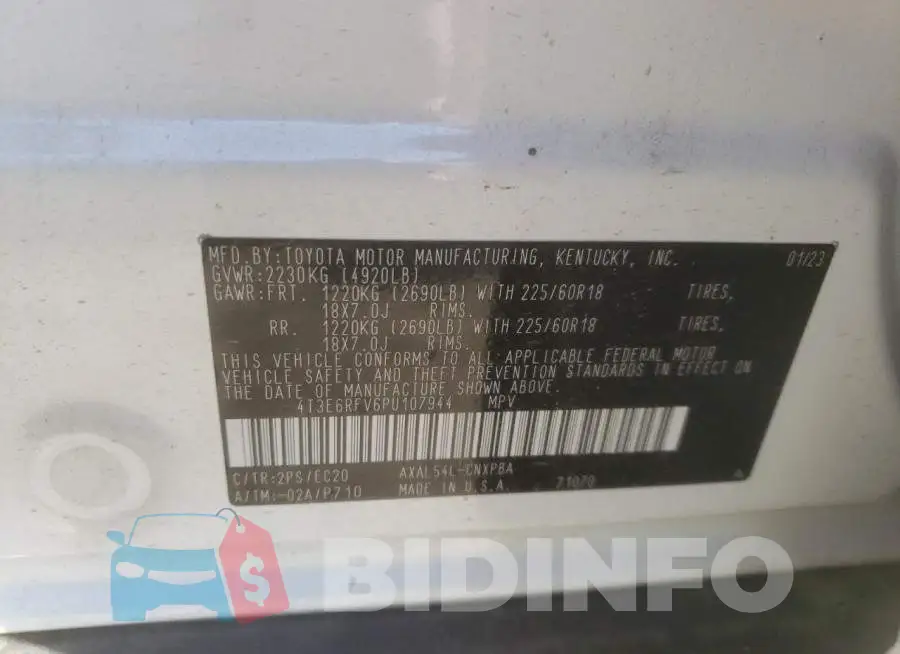 4T3E6RFV6PU107944 Photo# 12