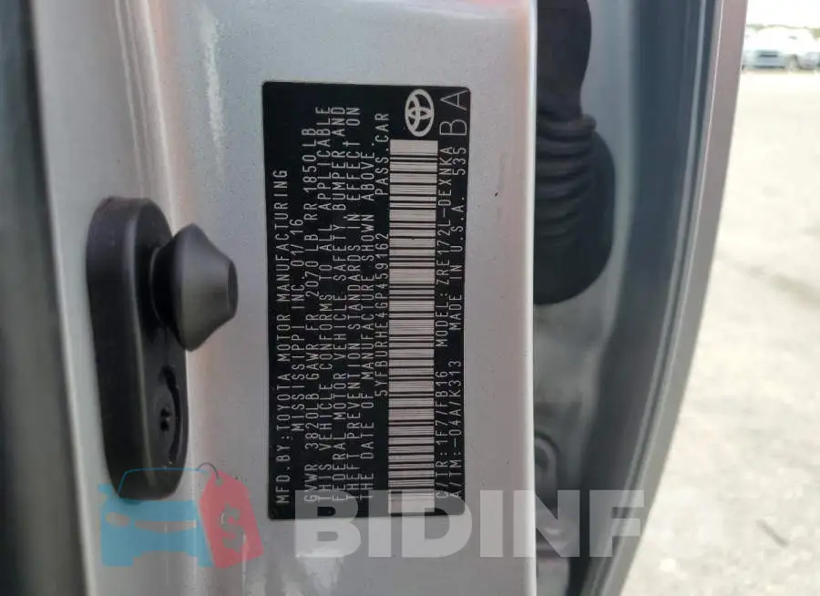 5YFBURHE4GP459162 Photo# 12