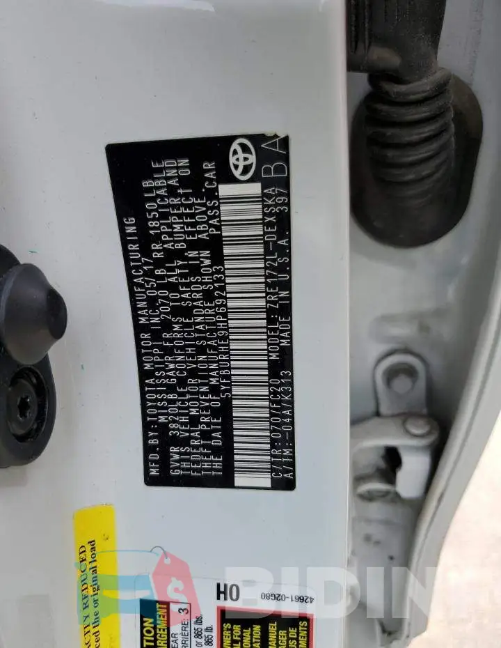 5YFBURHE9HP692133 Photo# 12