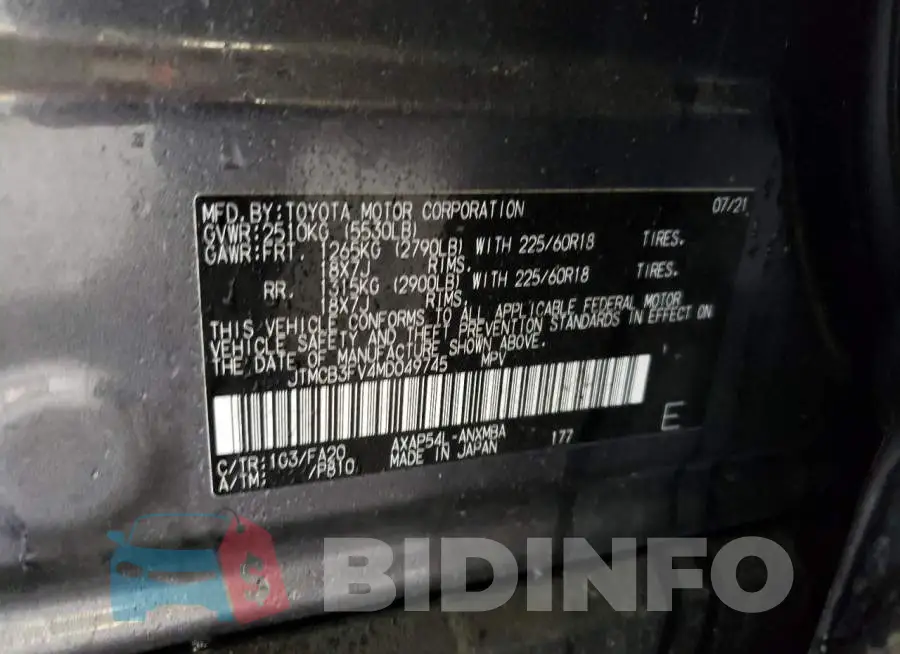 JTMCB3FV4MD049745 Photo# 13