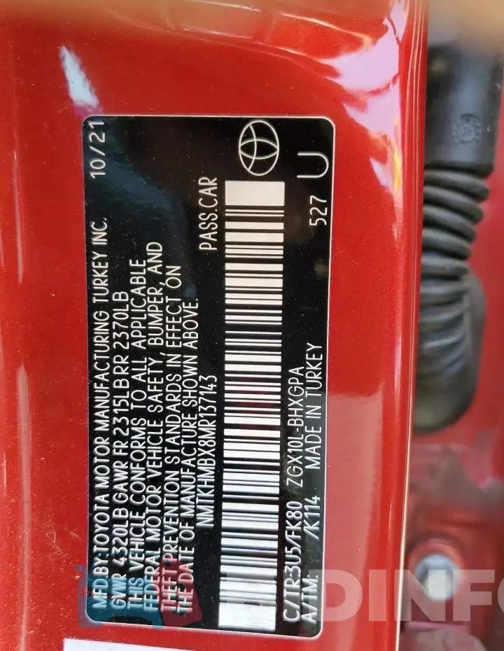 NMTKHMBX8MR137143 Photo# 13