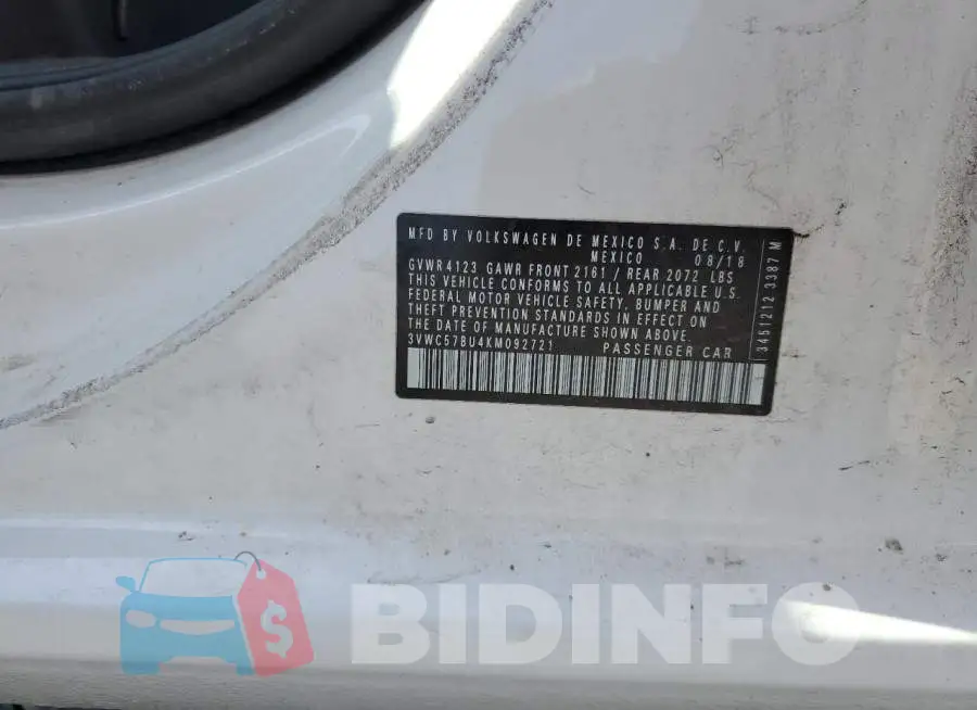 3VWC57BU4KM092721 Photo# 12