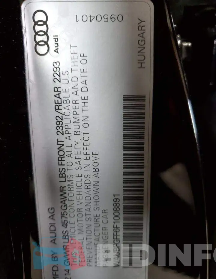 WAUBFGFF6F1008891 Photo# 12