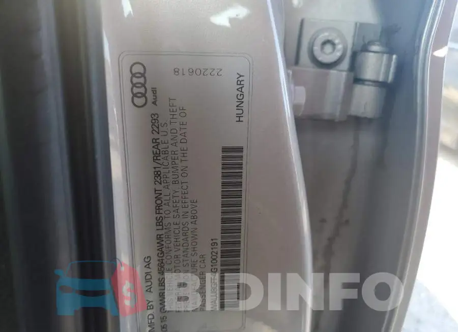 WAUJ8GFF4G1002191 Photo# 12
