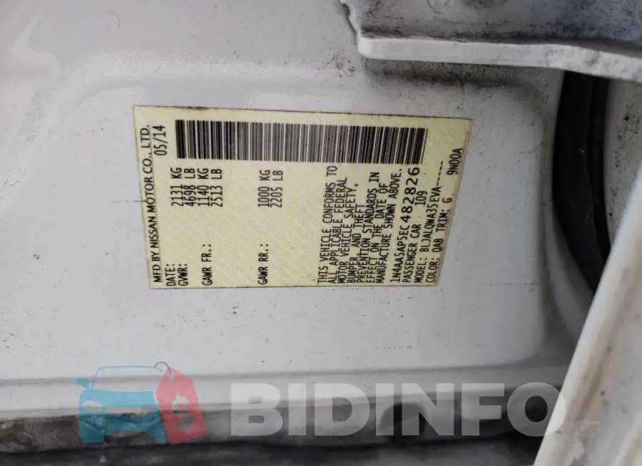 1N4AA5AP5EC482826 Photo# 12