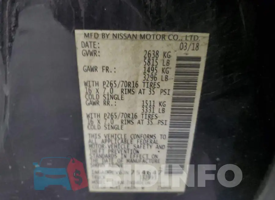 1N6AD0EV6JN754647 Photo# 12
