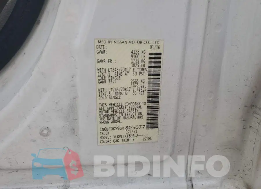1N6BF0KY9GN805077 Photo# 13