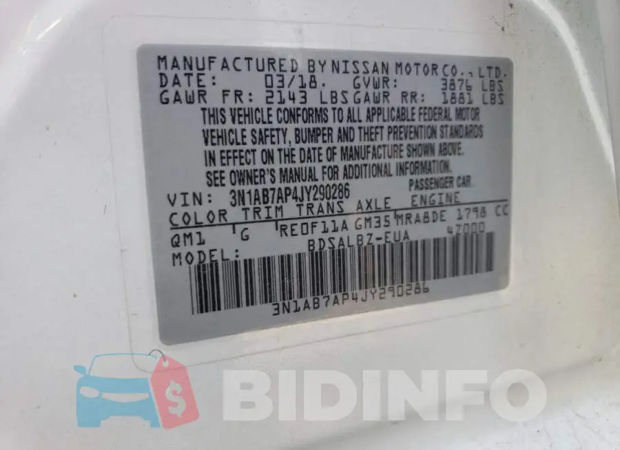 3N1AB7AP4JY290286 Photo# 12