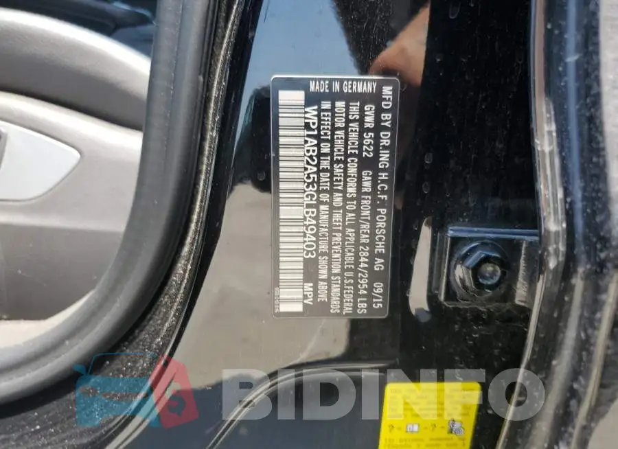 WP1AB2A53GLB49403 Photo# 12