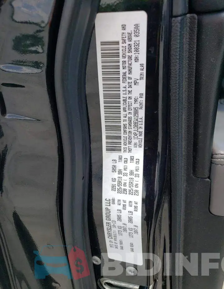 1C4PJLDB9EW129805 Photo# 14