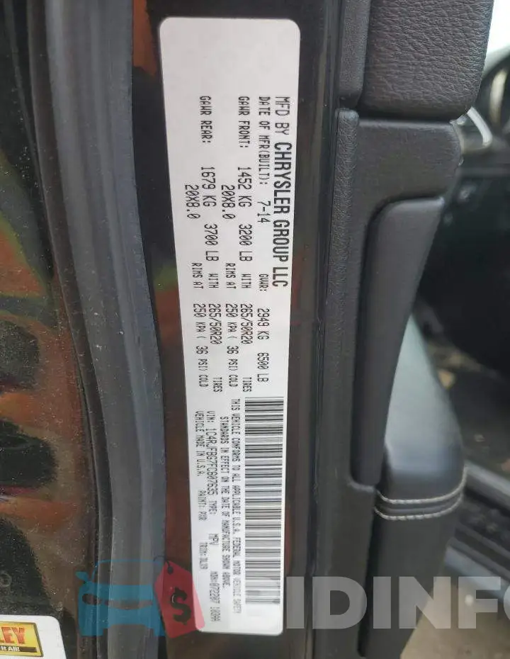 1C4RJFBG7FC607635 Photo# 12
