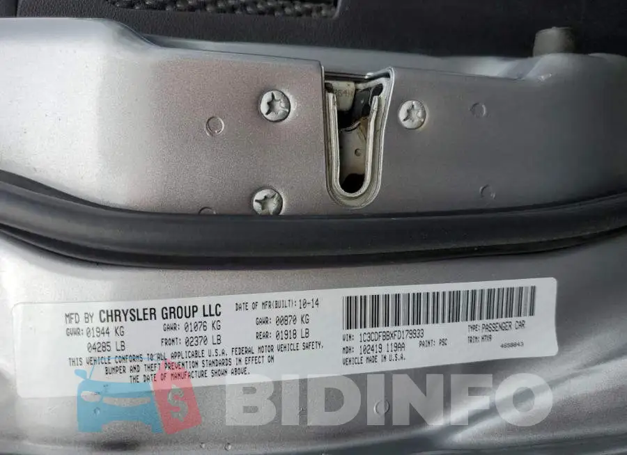 1C3CDFBBXFD179933 Photo# 12