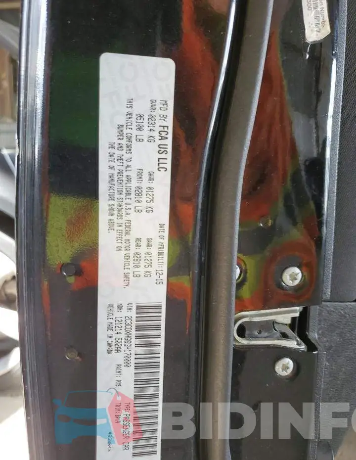 2C3CDXHG6GH170000 Photo# 13