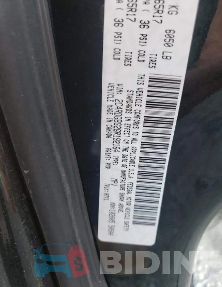 2C4RDGBG2GR192164 Photo# 13