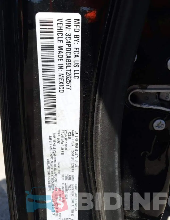 3C4PDCAB9LT262577 Photo# 13
