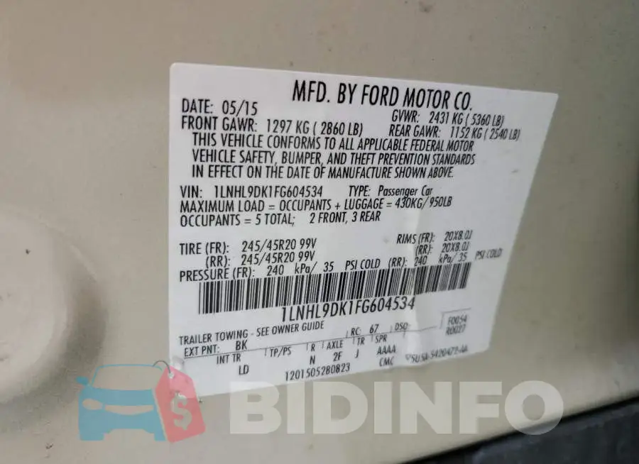 1LNHL9DK1FG604534 Photo# 12