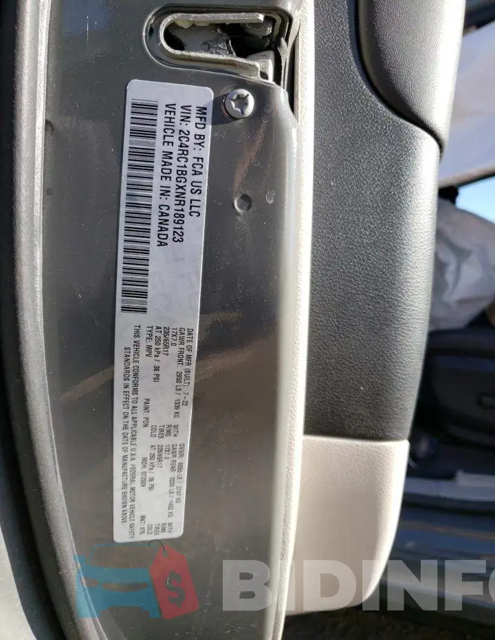2C4RC1BGXNR189123 Photo# 13