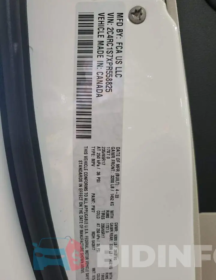 2C4RC1S7XPR558825 Photo# 14