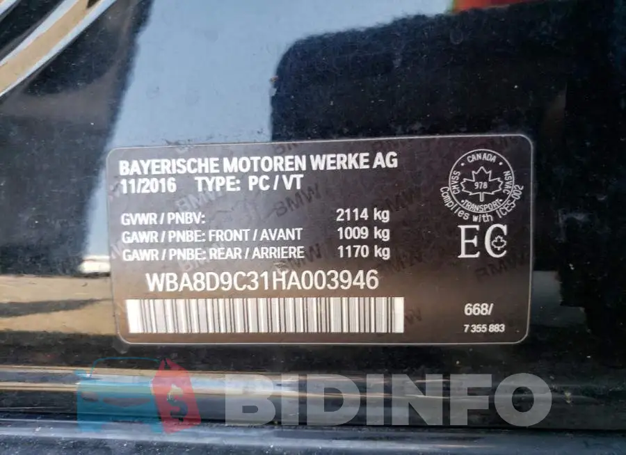 WBA8D9C31HA003946 Photo# 12