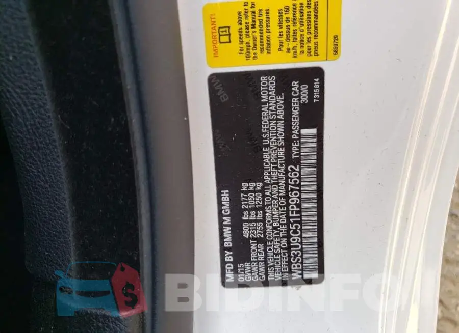 WBS3U9C51FP967562 Photo# 12