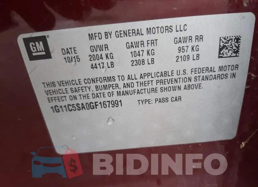 1G11C5SA0GF167991 Photo# 12