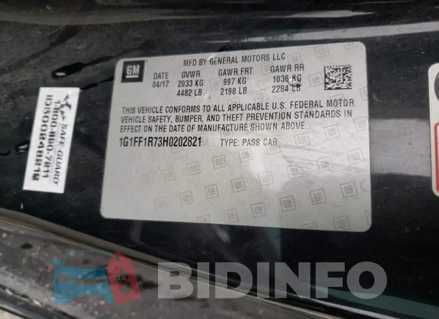 1G1FF1R73H0202821 Photo# 12