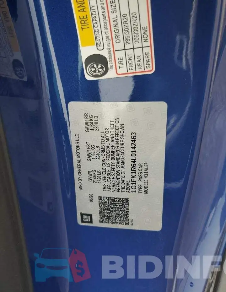 1G1FK1R64L0142463 Photo# 12