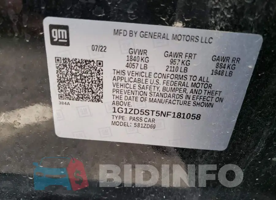 1G1ZD5ST5NF181058 Photo# 13