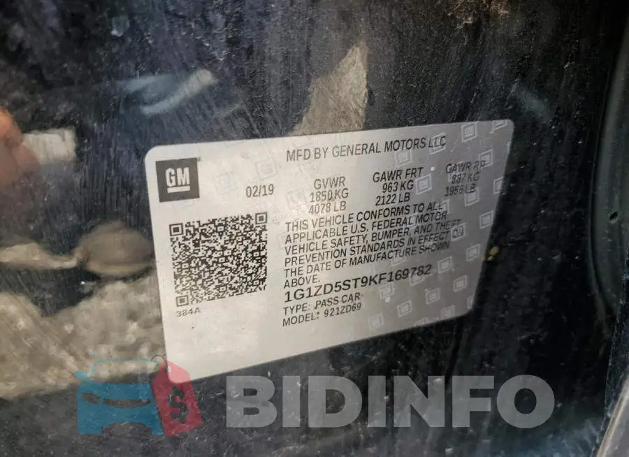 1G1ZD5ST9KF169782 Photo# 12