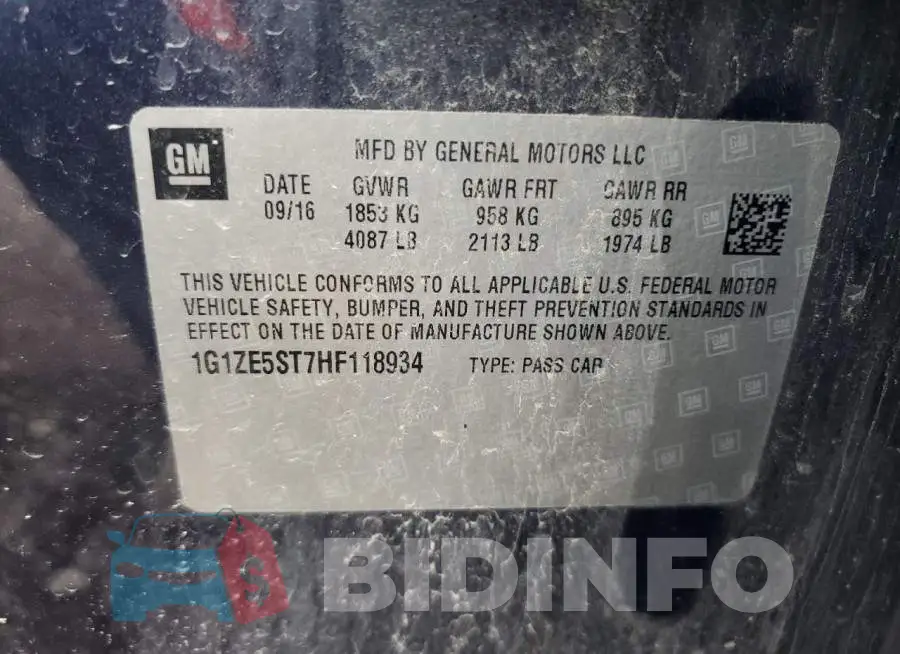 1G1ZE5ST7HF118934 Photo# 12