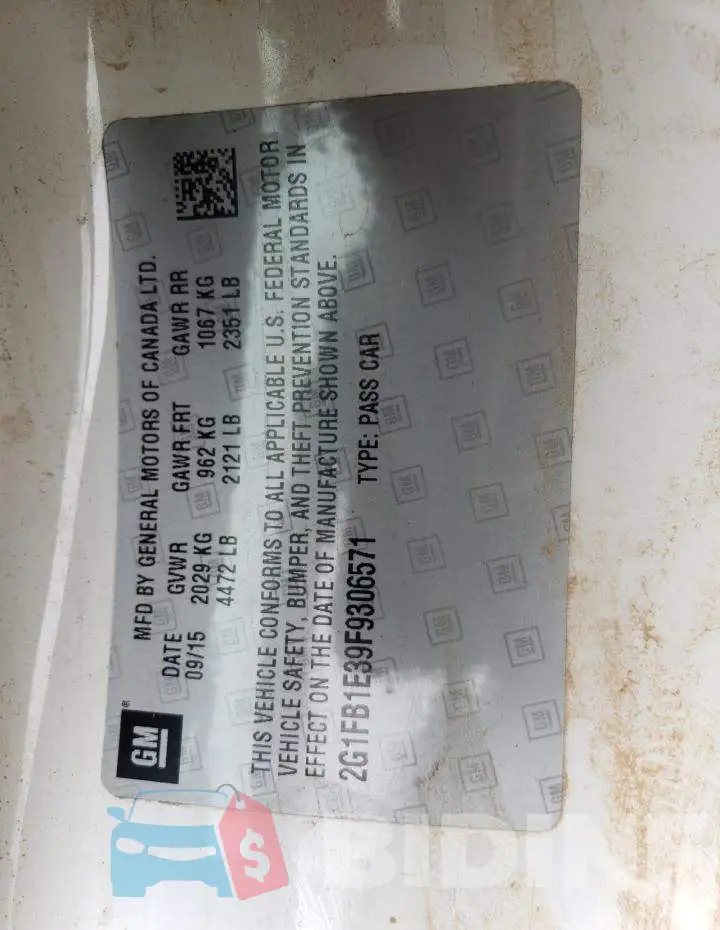 2G1FB1E39F9306571 Photo# 12