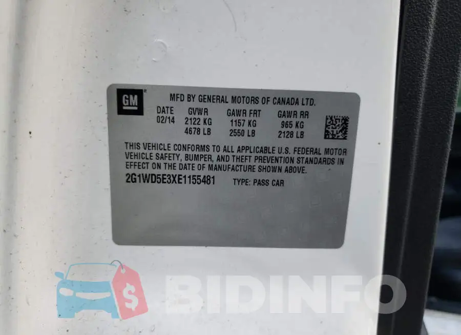 2G1WD5E3XE1155481 Photo# 12